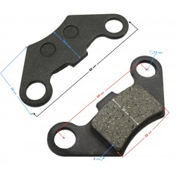 Brake pads 88mm x 38mm