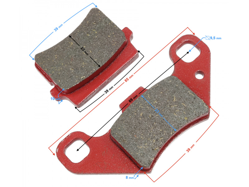 Rear brake pads 110cc