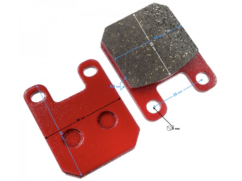 Brake pads for Aprilla RS50 moped