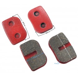 Brake pads (front-rear) for Pocket Bike moped