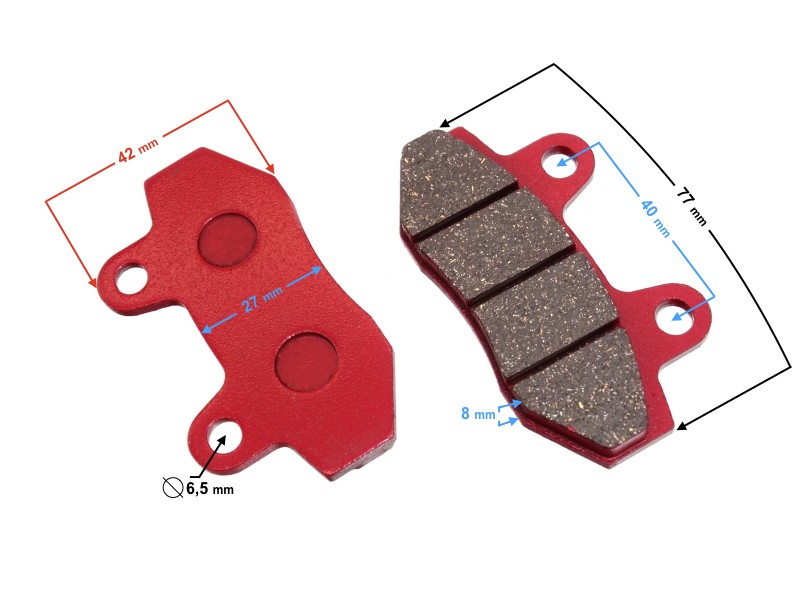 (WHOLESALE) Front Brake Pads for RS Scooter