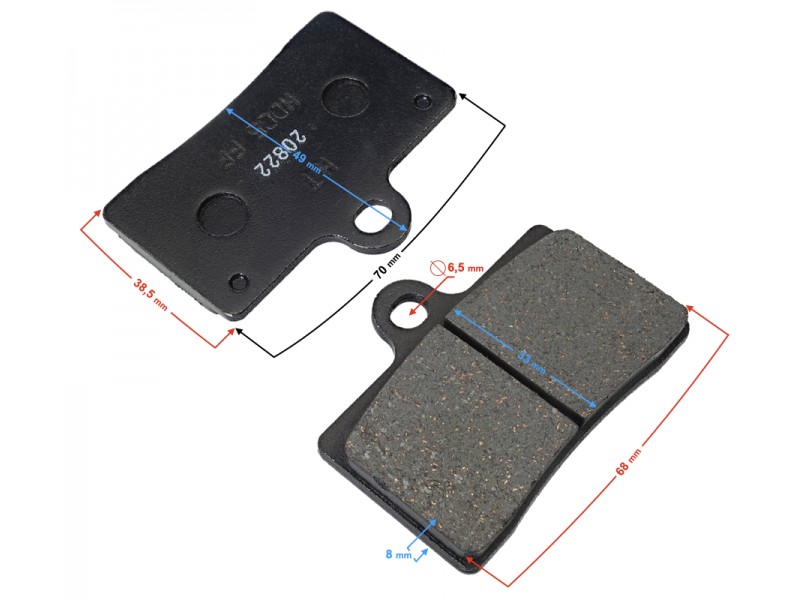 (WHOLESALE) Brake pads front BLADE R