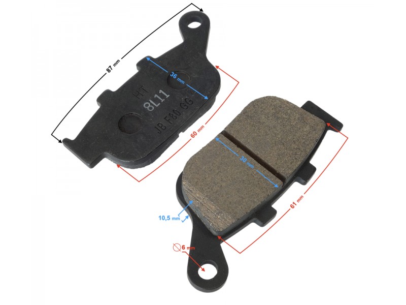 (WHOLESALE) Brake pads rear BLADE R