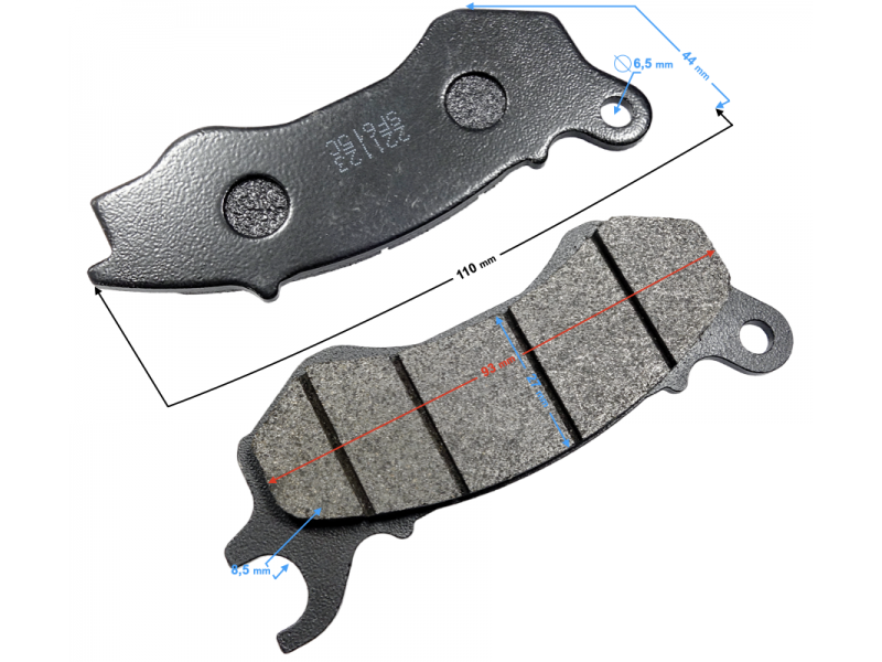 (WHOLESALE) Brake pads front Stratos 125