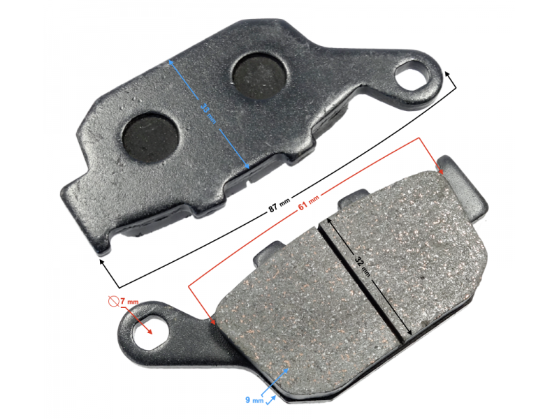 (WHOLESALE) Brake pads rear Stratos 125