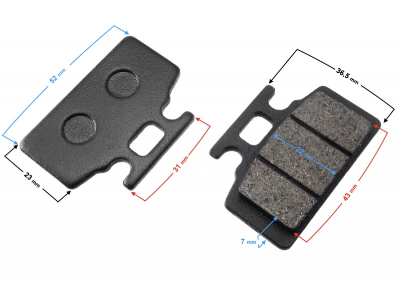 Front brake pads DB14