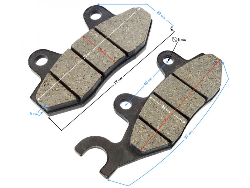 (WHOLESALE) Brake Pads Left Front VOGE 300AC/300R (291710091-0001)