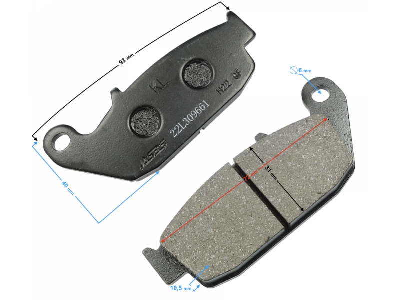 (WHOLESALE) Rear Pads VOGE 125R (292400017-0001)
