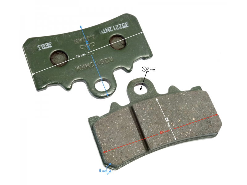 (WHOLESALE) Brake Pads Front VOGE SR4 Max (291710106-0001)