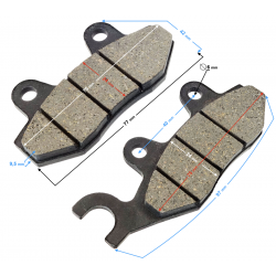 (WHOLESALE) Brake pads front VOGE SR125 (291710103-0001)
