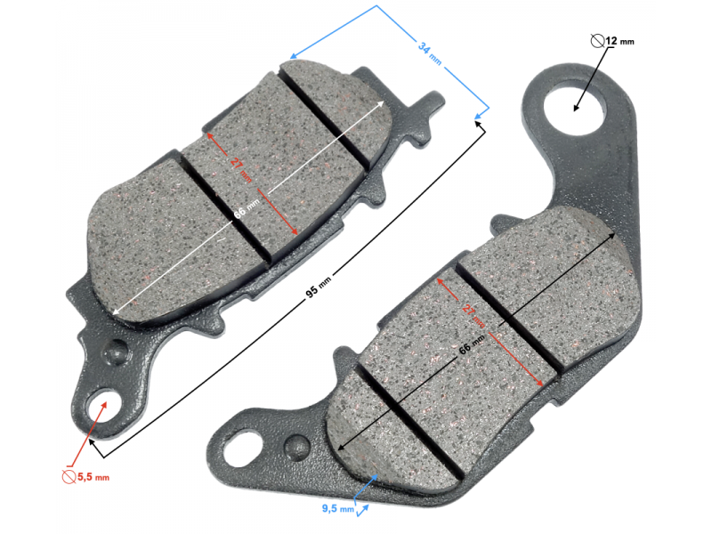Rear Brake Pads VOGE SR125