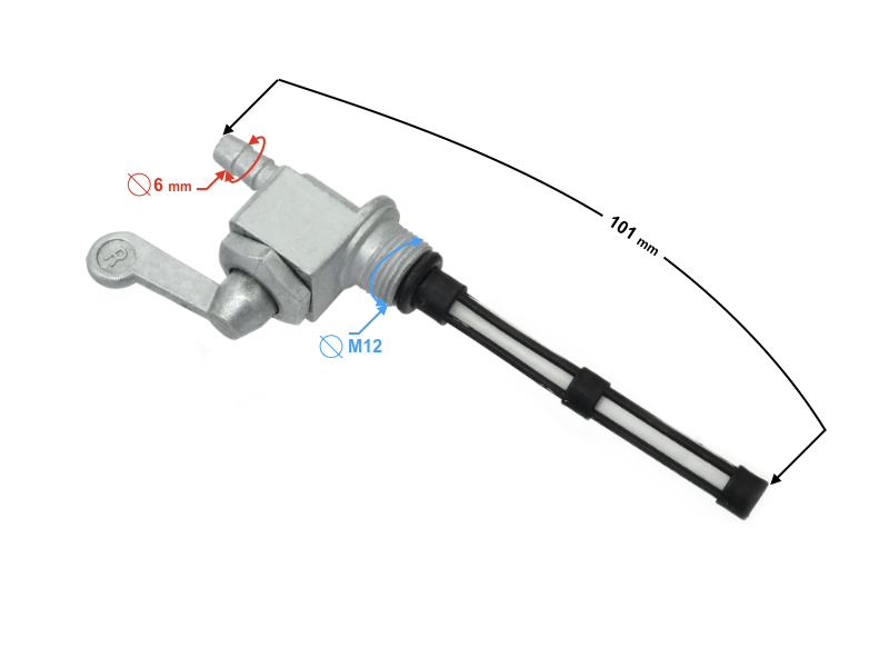 Fuel valve for Simson S-51 moped