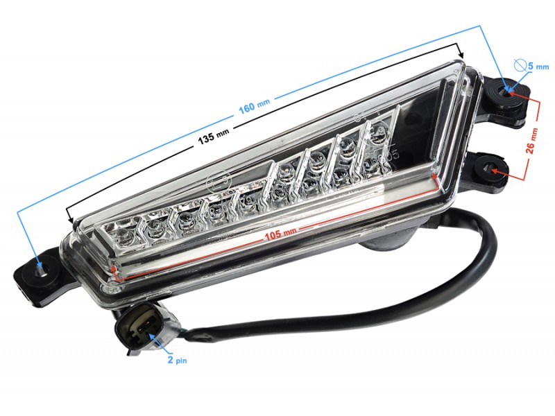 Right front indicator for Tactic 550