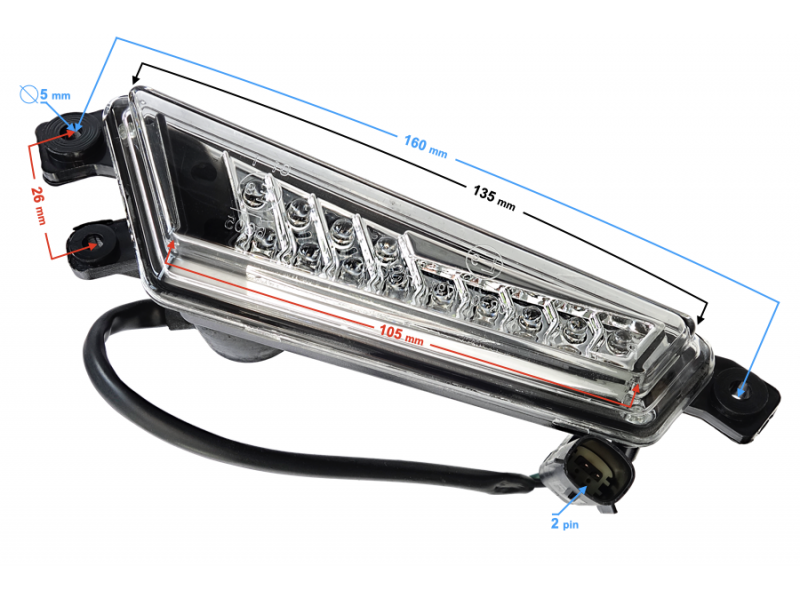 Left front indicator HISUN Tactic 550