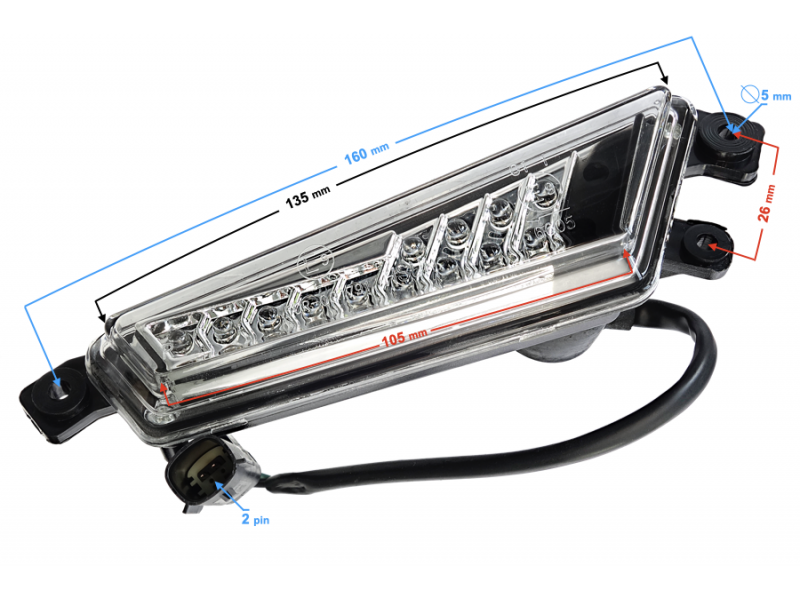 Front right indicator HISUN Tactic 550