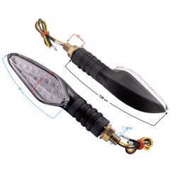 Universal indicators MRT-090, LED (18 LEDs) black, (E-mark) Universal indicators MRT-090, LED (18 LEDs) black, (E-mark)