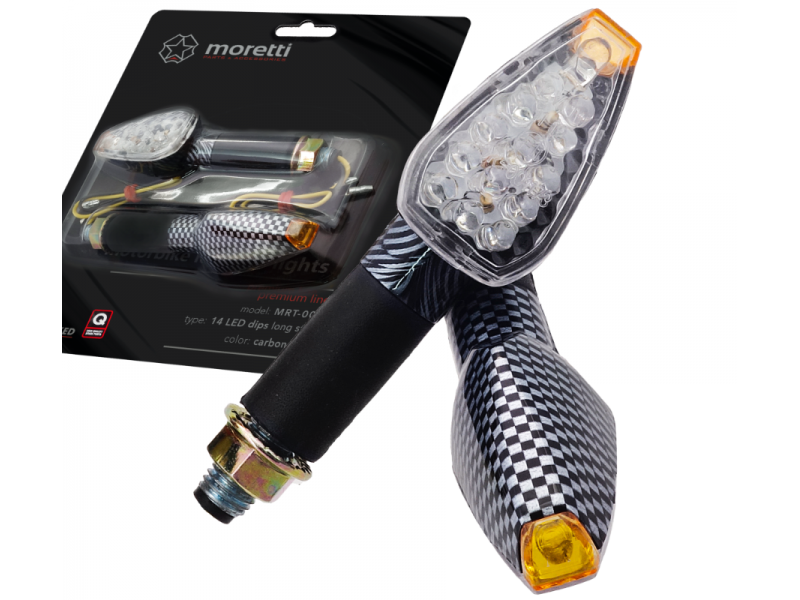 Universal indicators MRT-008, LED (14 LEDs) Carbon color (E-mark)