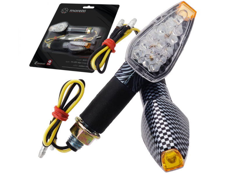 Universal indicators MRT-008, LED (14 LEDs) Carbon color (E-mark)