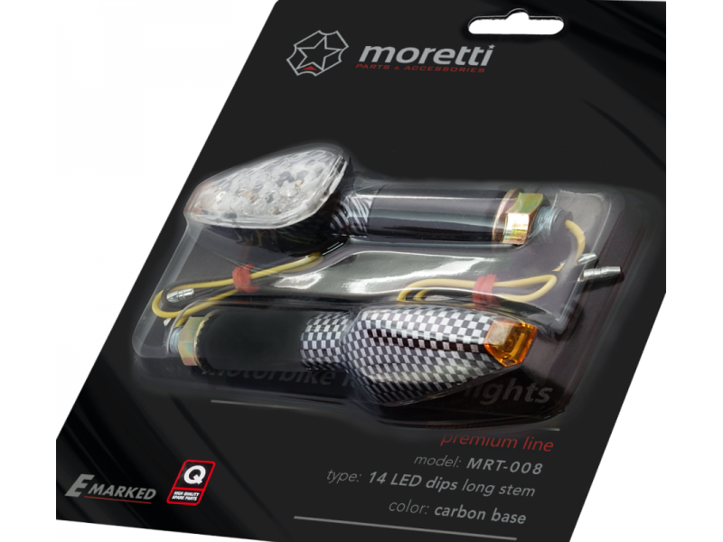 Universal indicators MRT-008, LED (14 LEDs) Carbon color (E-mark)