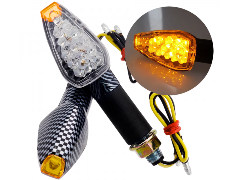 Universal indicators MRT-008, LED (14 LEDs) Carbon color (E-mark)