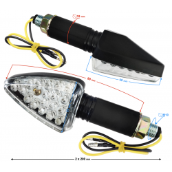 Universal indicators MRT-007, LED (13 + 2 LEDs) black, (E-mark) Universal indicators MRT-007, LED (13 + 2 LEDs) black, (E-mark)