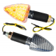 Universal indicators MRT-007, LED (13 + 2 LEDs), Carbon (E-mark)