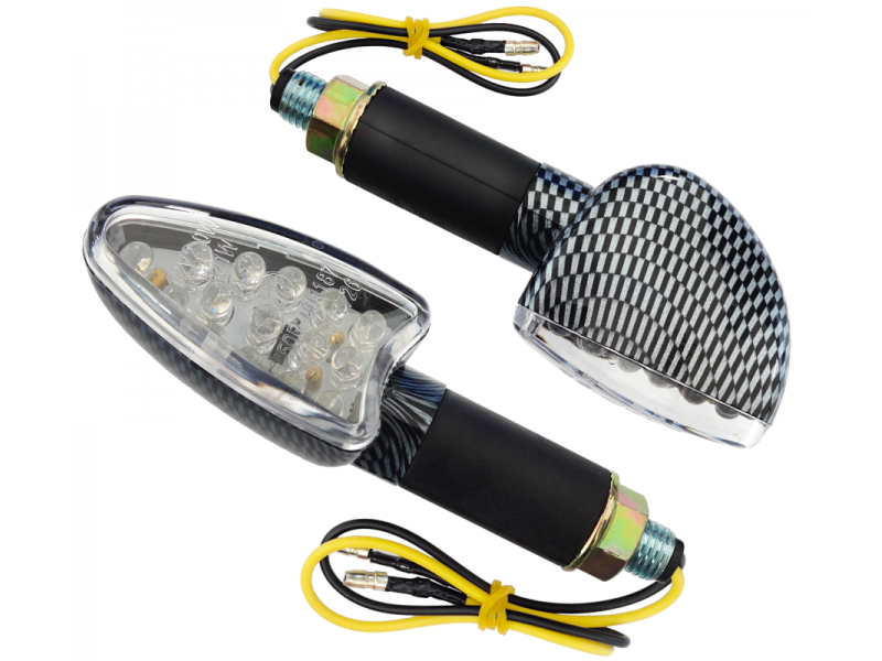 Universal indicators MRT-001, LED (15 LEDs) Carbon color (E-mark)