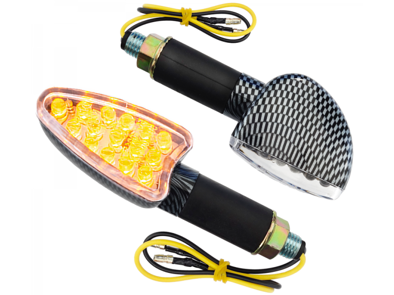 Universal indicators MRT-001, LED (15 LEDs) Carbon color (E-mark)