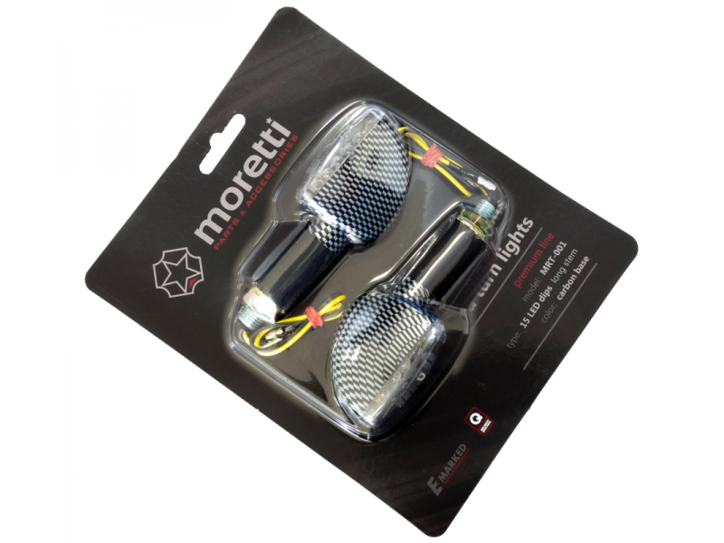 Universal indicators MRT-001, LED (15 LEDs) Carbon color (E-mark)