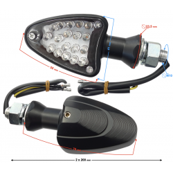 Universal indicators MRT-015, LED, metallic, (E-mark)