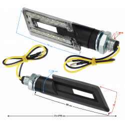 Universal indicators MRT-088, LED (16 Diodes) black, (E-mark) Universal indicators MRT-088, LED (16 Diodes) black, (E-mark)