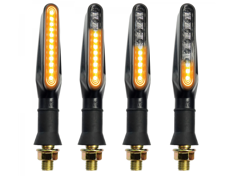 Universal indicators MRT-099, LED (9 Diodes) (Running LED) black, (E-mark)