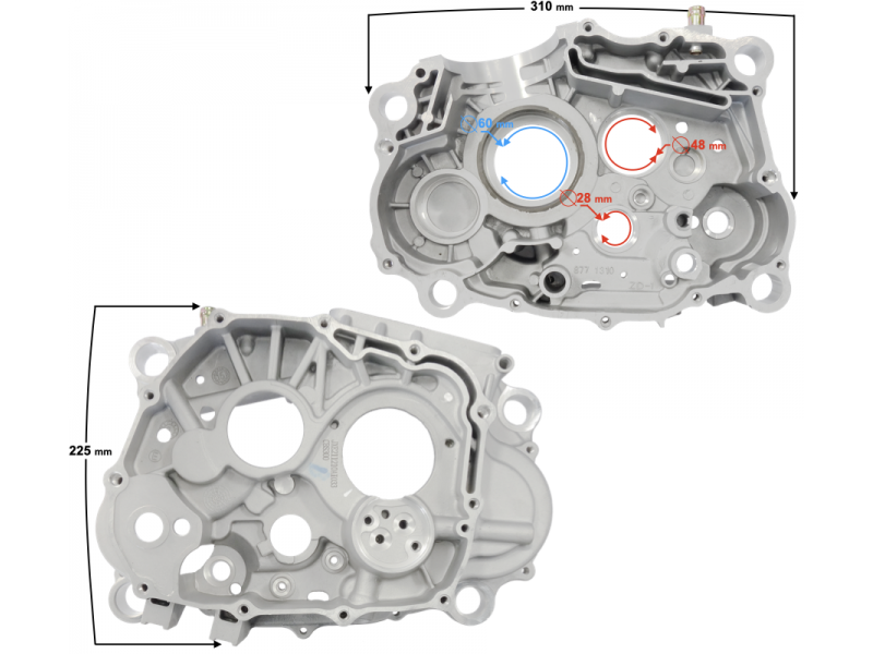 Engine crankcase right NXT300