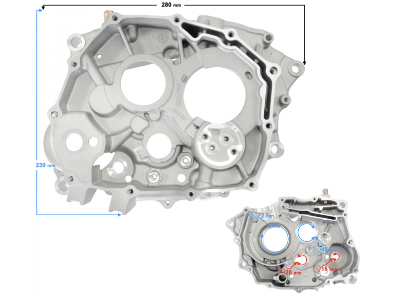 Engine crankcase right NXT250