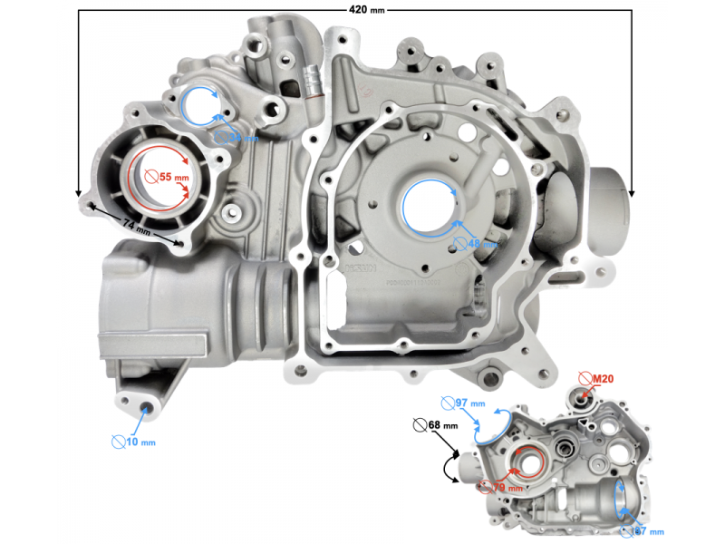 Engine cover left Hisun Tactic 550 Engine cover left Hisun Tactic 550