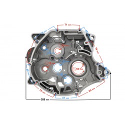 right Engine crankcase for Travel 125 motorcycle right Engine crankcase for Travel 125 motorcycle