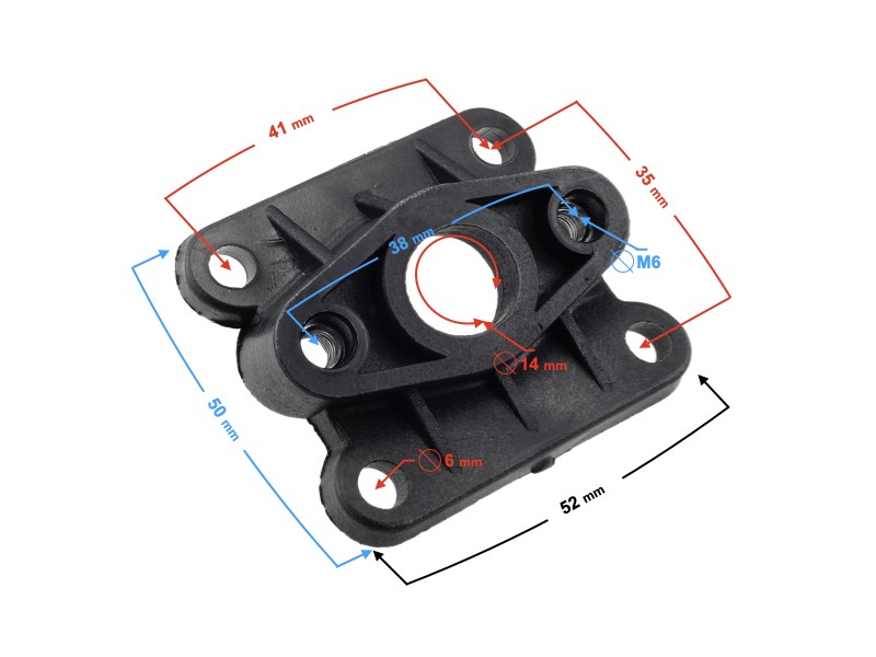 Carburetor suction connector for Pocket Bike moped