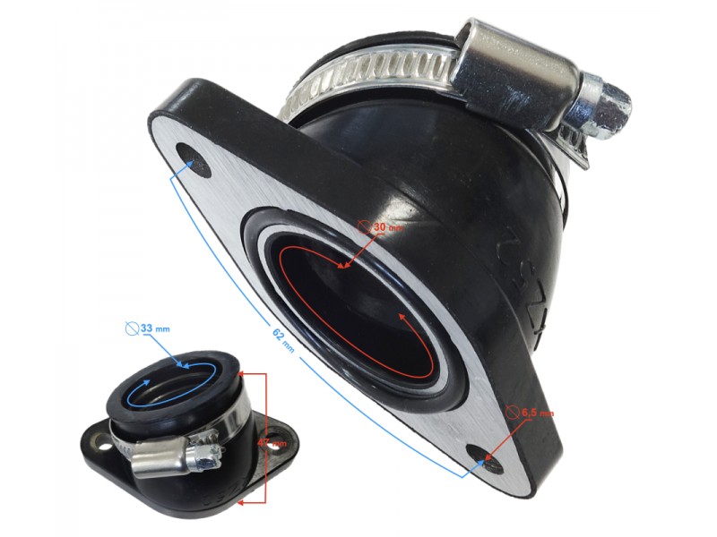 Carburetor suction connection NIBBI Manifold Huayang T4 30mm Carburetor suction connection NIBBI Manifold Huayang T4 30mm