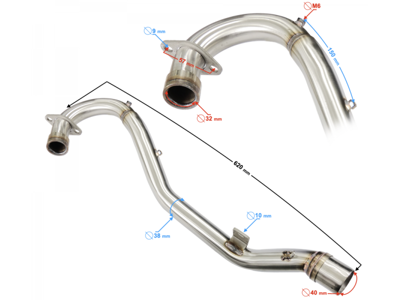 Muffler manifold NXT300 Muffler manifold NXT300