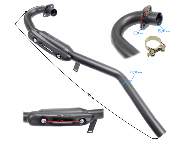 Muffler elbow Discover 200 Muffler elbow Discover 200