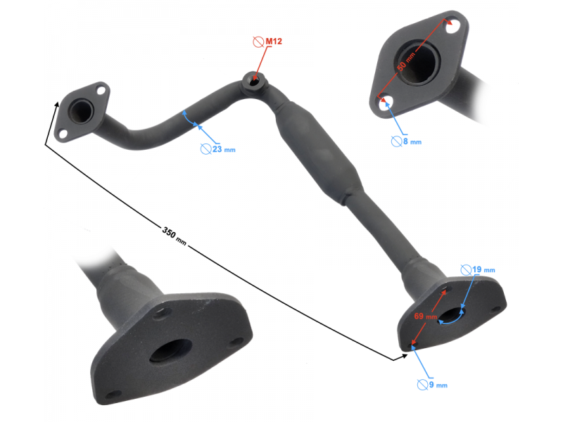 Muffler collector for Falcon 50 Muffler collector for Falcon 50