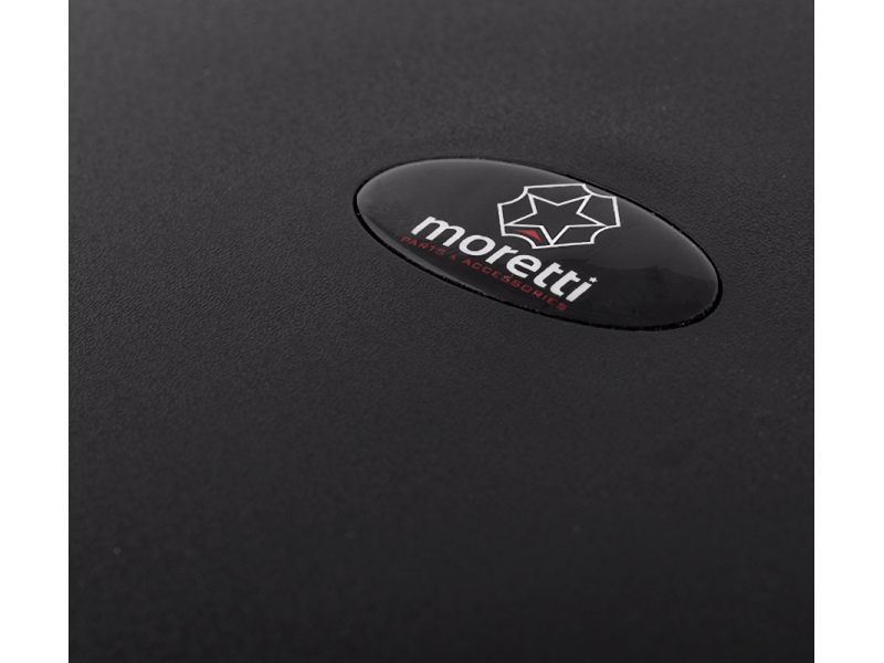 Case Moretti MR-807, 28 l, black, red reflector