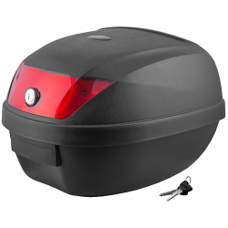 Case Moretti MR-807, 28 l, black, red reflector Case Moretti MR-807, 28 l, black, red reflector