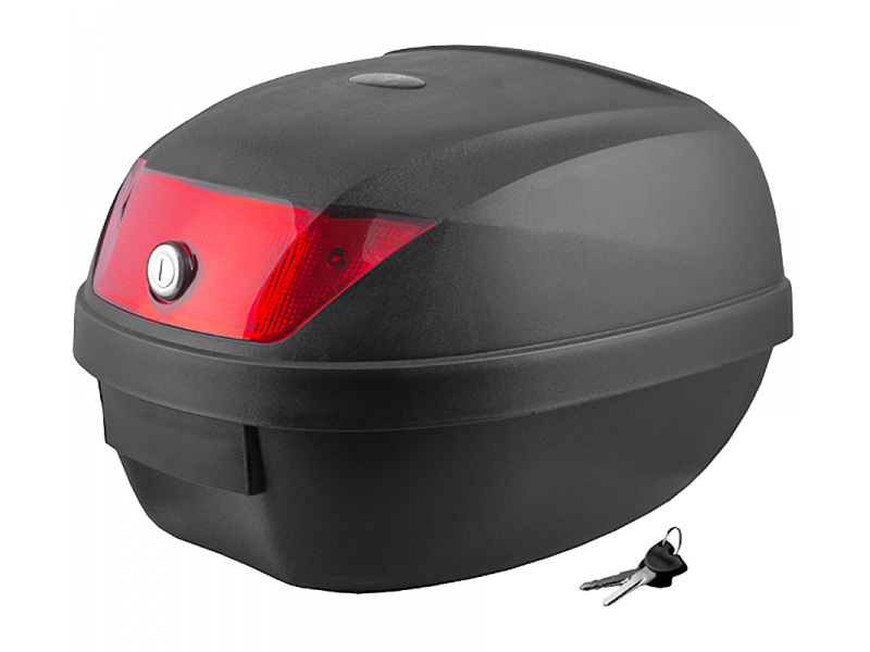 Case Moretti MR-807, 28 l, black, red reflector