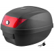 Case Moretti MR-807, 28 l, black, red reflector