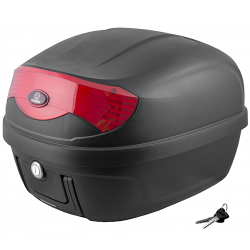 Case Moretti MR-808, 28 l, black, red reflector