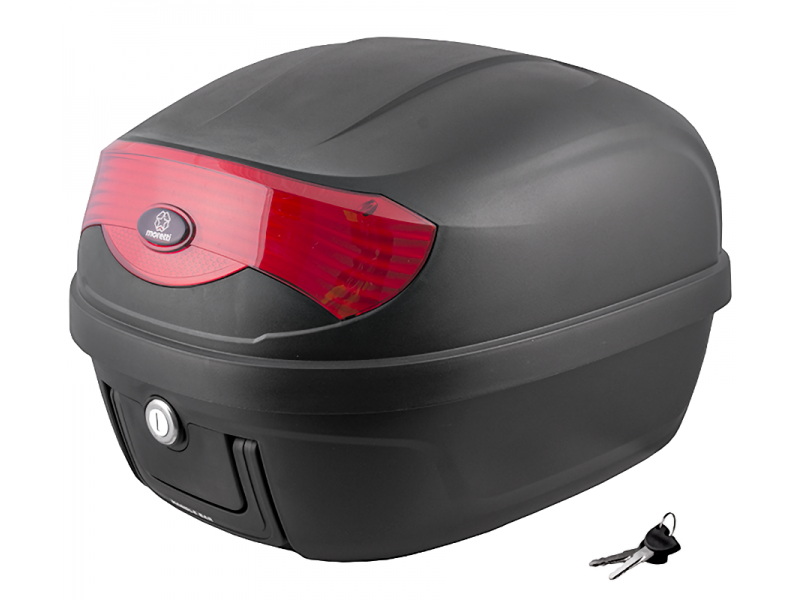 Case Moretti MR-808, 28 l, black, red reflector
