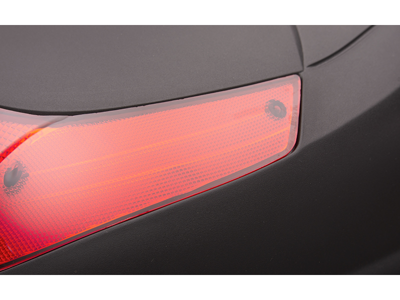 Case Moretti MR-710, 30l, black, red reflector