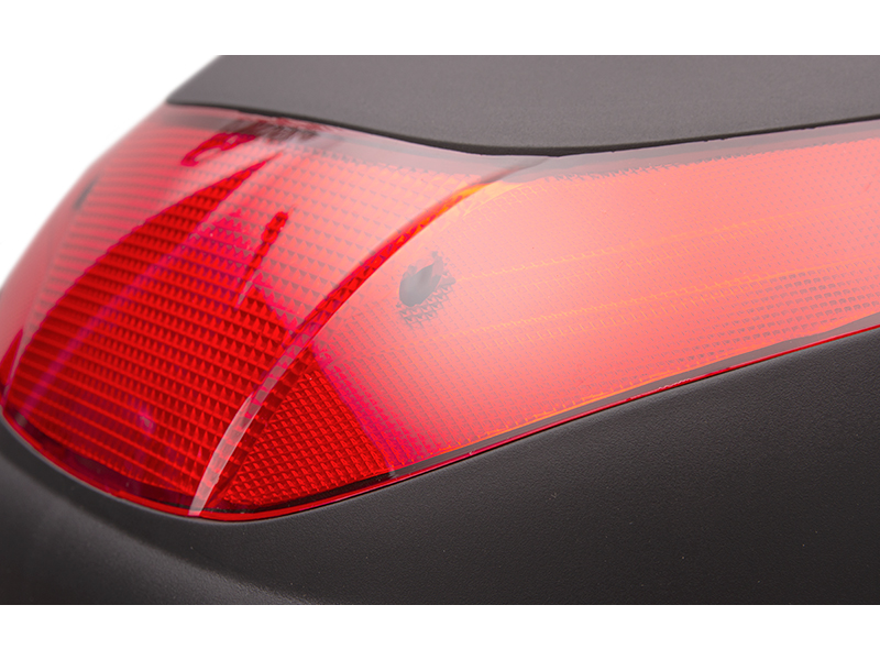 Case Moretti MR-710, 30l, black, red reflector