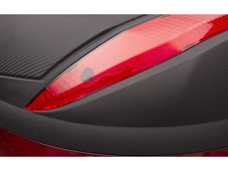 Case Moretti MR-707, 30l, black, red reflector